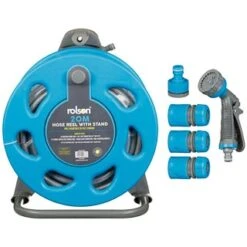 B&M Rolson Hose Reel With Stand 20m
