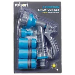 B&M Rolson Hose Reel With Stand 20m -Garden Supply Store 234003 rolson 20m hose stand set with 6 function spray gun set blue