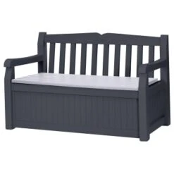 Garden Supply Store 5 B&M Keter Eden 2-in-1 Bench Storage Set