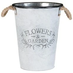 B&M Galvanised Flowers & Garden Bucket