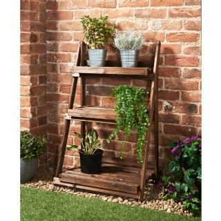 Burntwood 3 Tier Garden Shelf 1 Burntwood 3 Tier Garden Shelf