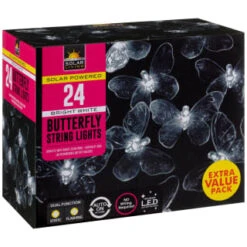 Garden Supply Store -Garden Supply Store 353457 24 string lights bright white butterfly