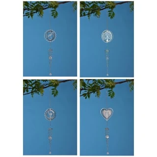 B&M 3D Shiny Spiral Wind Spinner With Crystals - Dragonfly 2 B&M 3D Shiny Spiral Wind Spinner With Crystals - Dragonfly - Image 2