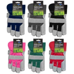 Rolson Heavy Duty Suede Gardening Gloves - Large - Navy -Garden Supply Store 353850 rolson heavy duty suede glove mains