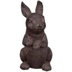 B&M Garden Rabbit Ornaments 2pk - Cast Iron Effect 6 B&M Garden Rabbit Ornaments 2pk - Cast Iron Effect -Garden Supply Store 366608 2pk rabbit garden ornaments iron effect 2