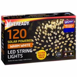 Garden Supply Store -Garden Supply Store 379218 120pk eveready led string lights warm white 2