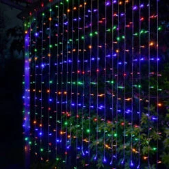 Garden Supply Store 32 Solar Powered LED Curtain 180cm - 266 Multicolour Lights