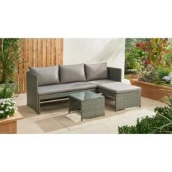 Sorrento Reversible Rattan Effect Corner Sofa Set 2pc 5 Sorrento Reversible Rattan Effect Corner Sofa Set 2pc -Garden Supply Store 379294 379446 sorrento reversible rattan corner set 3