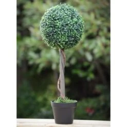 Solar Powered Topiary Tree - White LED 70cm 7 Solar Powered Topiary Tree - White LED 70cm -Garden Supply Store 379348 70cm solar powered topiary tree 30 cool white leds 3