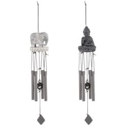 B&M Tranquil Garden Windchime - Buddha -Garden Supply Store 379541 tranquil garden windchime group