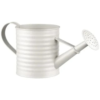 B&M Ribbed Matt Watering Can - Cream 1 B&M Ribbed Matt Watering Can - Cream