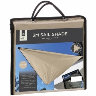 Sail Shade 3m - Cream 2 Sail Shade 3m - Cream - Image 2