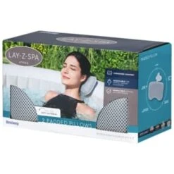 Lay-z Spa Lay-Z-Spa Padded Pillow 2pk -Garden Supply Store 379801 lay z spa 2 pack padded pillow 2