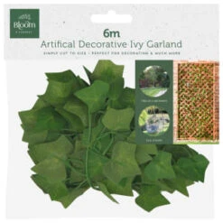 B&M Artificial Decorative Ivy & Eucalyptus Garland 6m -Garden Supply Store 379980 artifical decorative ivy gerland 6m