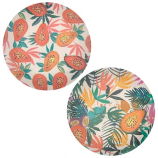 B&M Bloom Print Side Plate - Leaves 2 B&M Bloom Print Side Plate - Leaves - Image 2