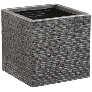 B&M Large Square Planter - Pewter 1 B&M Large Square Planter - Pewter