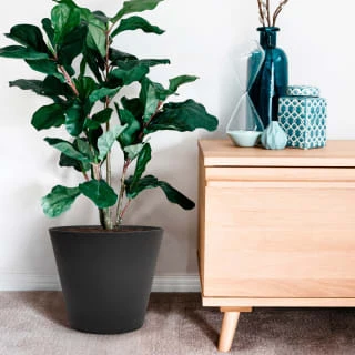 B&M Octavia Planter 28cm - Pewter 2 B&M Octavia Planter 28cm - Pewter - Image 2