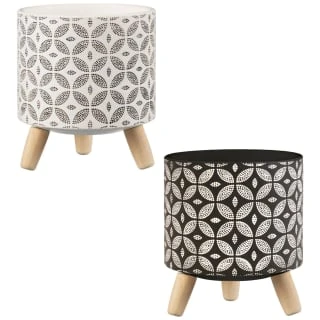 B&M Urban Eden Plant Pot On Tripod Stand - White 2 B&M Urban Eden Plant Pot On Tripod Stand - White - Image 2