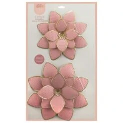 B&M Flower Wall Plaques 2pk - Pink -Garden Supply Store 392757 2pk metal wall flowers pink