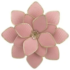B&M Flower Wall Plaques 2pk - Pink -Garden Supply Store 392757 2pk metal wall flowers pink 3