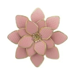 B&M Flower Wall Plaques 2pk - Pink -Garden Supply Store 392757 2pk metal wall flowers pink 4