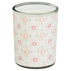 B&M Boho Garden Mini Printed Candles 3pk -Garden Supply Store 392778 3pk mini printed candles 2