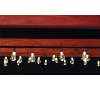 Solar Powered Slim Bulb String Lights 30pk - Warm White 1 Solar Powered Slim Bulb String Lights 30pk - Warm White