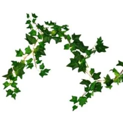 Solar Powered Artificial Ivy Garland 5m -Garden Supply Store 392926 5m ivy garland with 60 warm white solar leds 5
