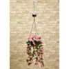 Solar Powered Artificial Floral Hanging Basket