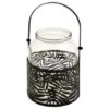 B&M Urban Eden Glass & Metal Jar - Black