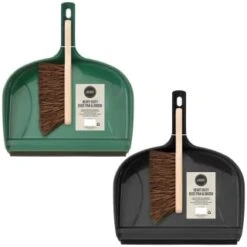 Heavy Duty Dustpan & Bassine Brush Set - Black 7 Heavy Duty Dustpan & Bassine Brush Set - Black -Garden Supply Store 393245 heavy duty dustpan and bassine brush set group