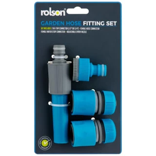 Rolson Garden Hose Fitting Set 1 Rolson Garden Hose Fitting Set