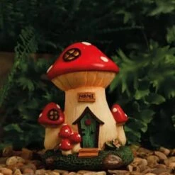 B&M Assorted Mushroom House Ornament With Glowing Solar Light 11 B&M Assorted Mushroom House Ornament With Glowing Solar Light -Garden Supply Store 393429 mushroom house ornament with glowing solar light 4