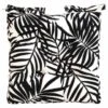 Luxury Seat Pad - Black Palm Leaf Print