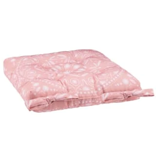 B&M Luxury Seat Pad - Pink Tropical Print 2 B&M Luxury Seat Pad - Pink Tropical Print - Image 2