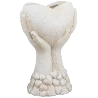 B&M Hands Holding Heart Planter 1 B&M Hands Holding Heart Planter