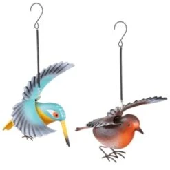 B&M Springy Hanging Bird - Brown -Garden Supply Store 393690 springy bird hanging group