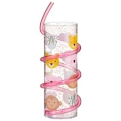 B&M Little Safari Animal Tumbler & Straw (Assorted) 8 B&M Little Safari Animal Tumbler & Straw (Assorted) -Garden Supply Store 394235 kids animal tumbler and straw animals pink