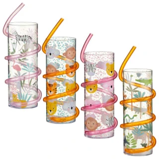 B&M Little Safari Animal Tumbler & Straw (Assorted) 1 B&M Little Safari Animal Tumbler & Straw (Assorted)