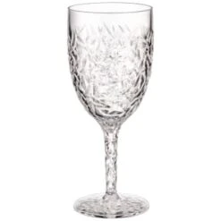 B&M Crackle Wine Glass