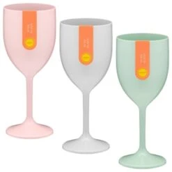 B&M Simply Summer Wine Glass - Grey -Garden Supply Store 394256 colour wine glass group