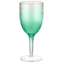 B&M Bloom Fade Wine Glass - Green