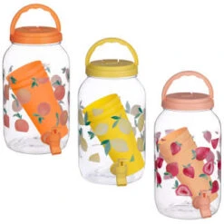 B&M Drinks Dispenser - Strawberries -Garden Supply Store 394274 fruit print dispenser main