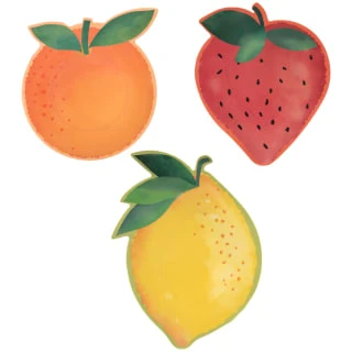 B&M Fruit Shaped Plate - Strawberry 2 B&M Fruit Shaped Plate - Strawberry - Image 2
