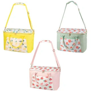 B&M Fruit Print Cooler Bag - Strawberries 2 B&M Fruit Print Cooler Bag - Strawberries - Image 2