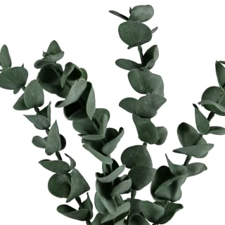 B&M Stone White Vase With Plants 2 B&M Stone White Vase With Plants - Image 2