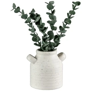 B&M Stone White Vase With Plants 1 B&M Stone White Vase With Plants
